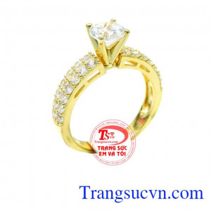 Nhẫn nữ korea vàng 10k