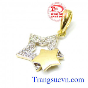 Mặt dây chuyền vàng tây sang trọng 