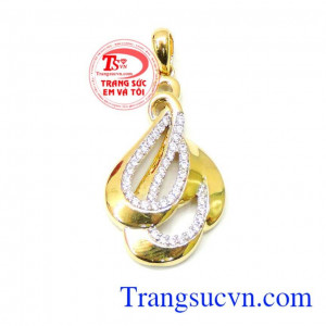 Mặt nữ vàng tây sang trọng, duyên dáng cho phái đẹp là sản phẩm mặt dây chuyền nữ