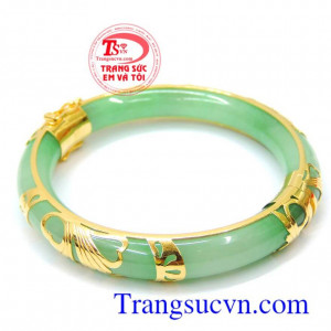 Vòng Ngọc bọc vàng 10K