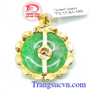 Mặt ngọc vàng 14k