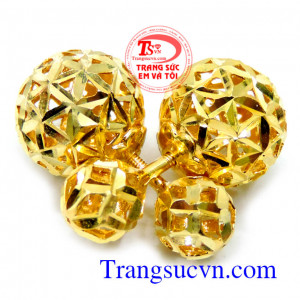 đây là sự lựa hoàn cho nữ , là món đồ trang sức tuyệt vời...Hoa tai nữ vàng tây Diot 10k