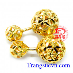 Hoa tai nữ vàng tây Diot 10k