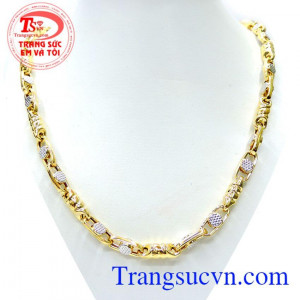 Dây chuyền nam vàng tây đẹp, dây chuyền nam sang trọng