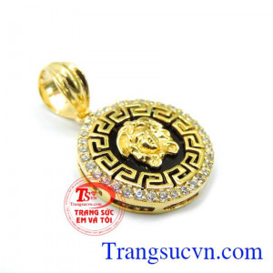 Mặt nữ vàng tây cá tính đeo cùng dây chuyền vàng, mặt dây vàng tây nhỏ xinh