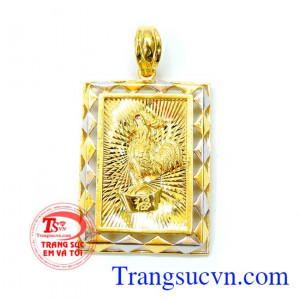 Mặt dây đinh dậu vàng đeo cổ,mặt dây chuyền tuổi Gà,dây chuyền nam,