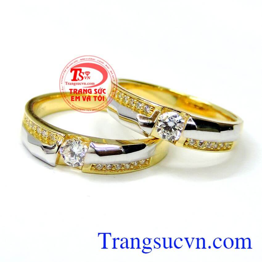 Mua Nhẫn Cưới Meez Be Together Wedding Ring Vàng Trắng - Meez - Mua tại Vua  Hàng Hiệu h039354