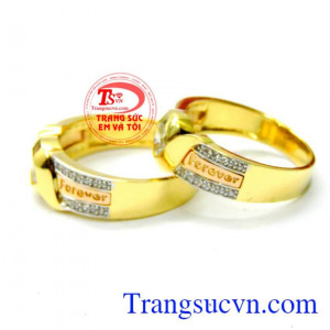 Nhẫn vàng 18k Forever