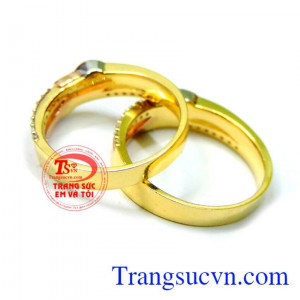 Nhẫn cưới vàng tây đẹp