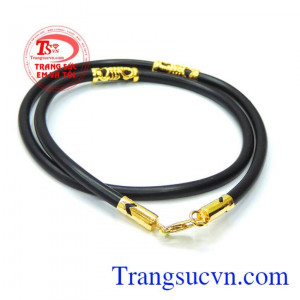 Dây cao su bọc vàng 10k sang trọng