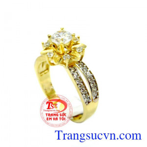 Nhẫn vàng nữ mùa xuân,Nhẫn nữ vàng chất lượng vàng đảm bảo.