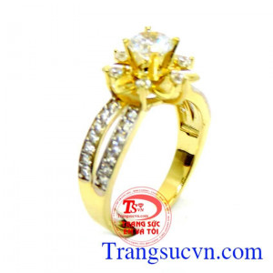 Nhẫn nữ nhập khẩu nguyên chiếc. Nhẫn vàng nữ mùa xuân