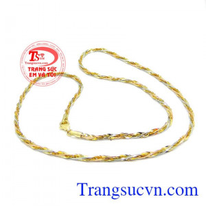 Dây chuyền vàng italy bện