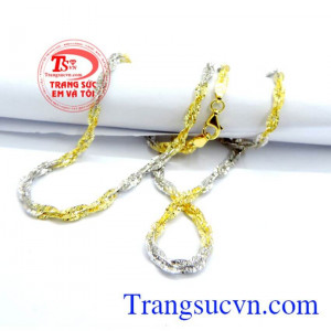 Dây chuyền nữ vàng tây sang trọng Dây chuyên nam vàng ITALY