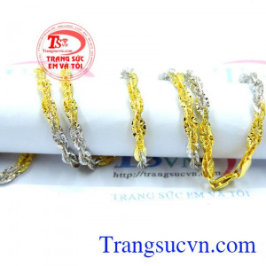 Dây chuyền nữ vàng tây sang trọng