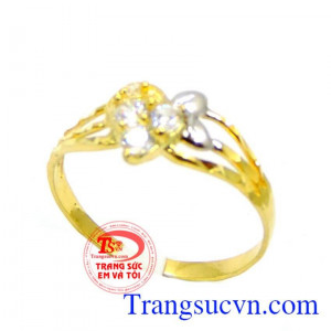 Bán Nhẫn nữ vàng kết trái yêu thương hạnh phúc mong chờ. 