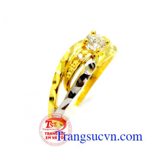 Bảo hành 6 tháng,giao nhẫn toàn quốc. Nhẫn vàng cho nữ