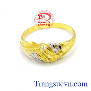 Nhẫn vàng may hơn dành cho nữ,nhẫn nữ vàng tây. Nhẫn cỏ tình yêu