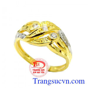 Nhẫn Thác tình yêu vàng