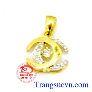Mặt dây chuyền nữ vàng 10k bảo hành 6 tháng.