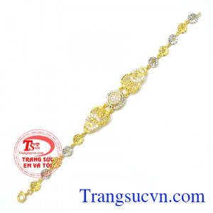 Bảo hành lắc tay 6 tháng, giao toàn quốc. Lắc nữ vàng huyền thoại