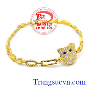 Giao hàng trên toàn quốc. Lắc tay vàng mèo kity