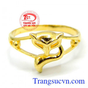 Chiếc Nhẫn nữ hồ ly vàng chất lượng đảm bảo.