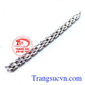 Chất lượng vàng làm lắc tay đảm bảo. Lắc tay vàng trắng