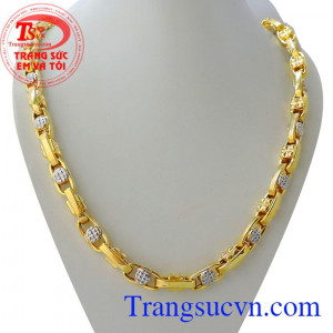 Dây chuyền nam vàng tây