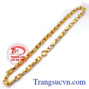 Dây chuyền nam vàng tây