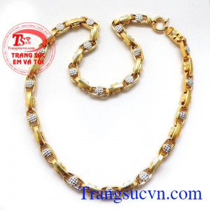 Dây chuyền nam vàng tây