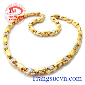 Dây chuyền nam vàng tây