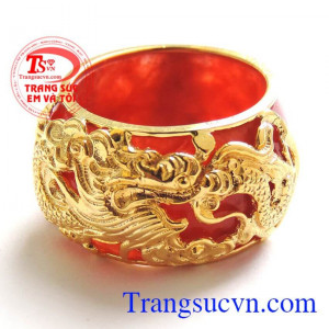 Nhẫn ngọc vàng 18k