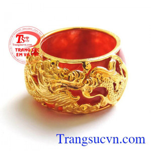 Nhẫn ngọc vàng 18k