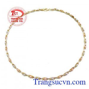 Kiềng vàng bi đẹp italy