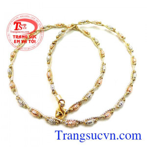 Kiềng vàng bi đẹp italy
