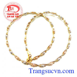 Kiềng vàng bi đẹp italy