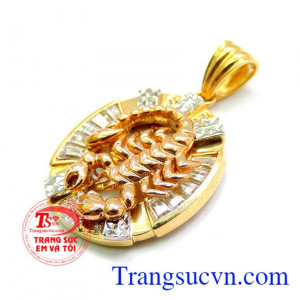 Mặt dây chuyền bọ cạp vàng nam tính