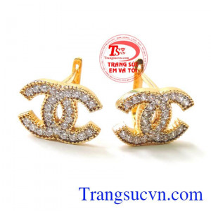 Hoa tai đẹp xinh vàng 18k chất lượng, bảo hành 12 tháng, giao toàn quốc thanh toán an toàn.