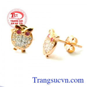 Hoa tai vàng hồng xinh