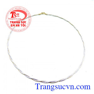 Kiềng vàng bện nữ đẹp