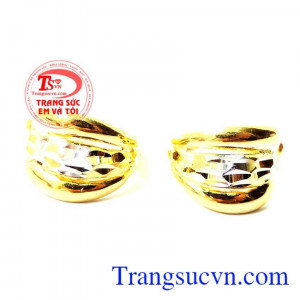 Hoa tai vàng tặng bà chất lượng.