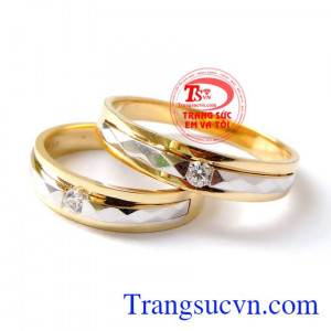 Nhẫn cưới chi phí thấp chất lượng đảm bảo với vàng 10k