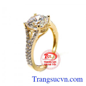 Chiếc nhẫn nữ vàng tinh, Nhẫn vàng tây nữ là sản phẩm được nhiều phái nam lựa chọn để tặng cho người mình yêu thương. Chiếc nhẫn nữ vàng tinh