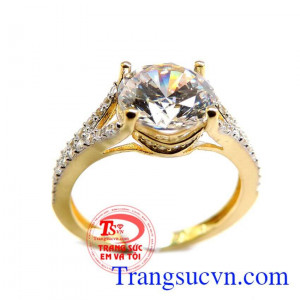 Chiếc nhẫn nữ vàng tinh