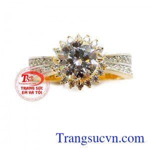 Nhẫn gắn đá đẹp nữ vàng là sản phẩm được nhiều phái nam lựa chọn để tặng cho người mình yêu thương. Nhẫn gắn đá đẹp nữ vàng