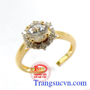 Nhẫn vàng nữ tính đáng yêu