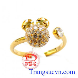 Bán nhẫn nữ vàng dành cho nữ,nhẫn nữ vàng tây,được thiết kế tinh tế, đeo xinh xinh trên ngón tay đeo nhẫn. Nhẫn kiểm hello kity