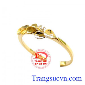 Nhẫn vàng tây nữ Nhẫn vàng nguyệt quế công danh trong học hành và tiến thân tỏa sáng. Nhẫn vàng nguyệt quế