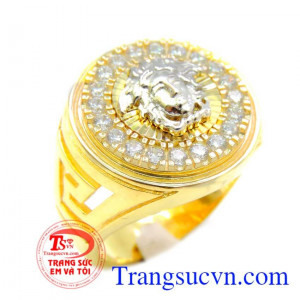 Nhẫn vàng đẹp nam giới, nhẫn nam vàng tây.